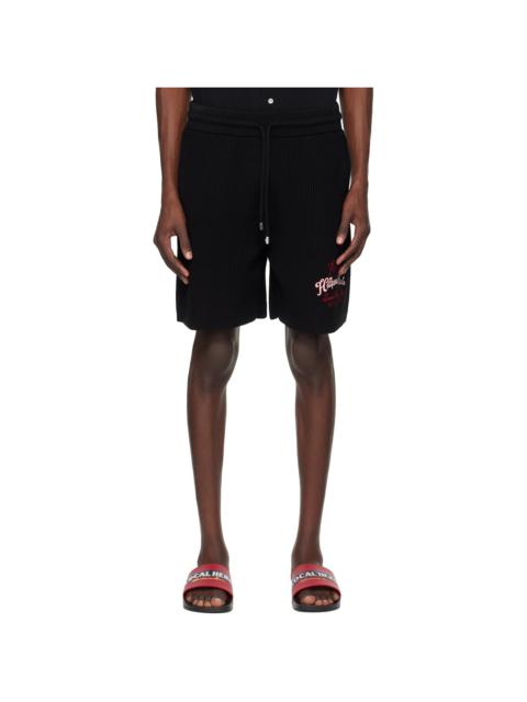 Black 'Hollywood Auto' Mesh Shorts