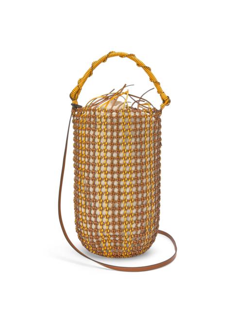 Bucket Mesh bag in calfskin