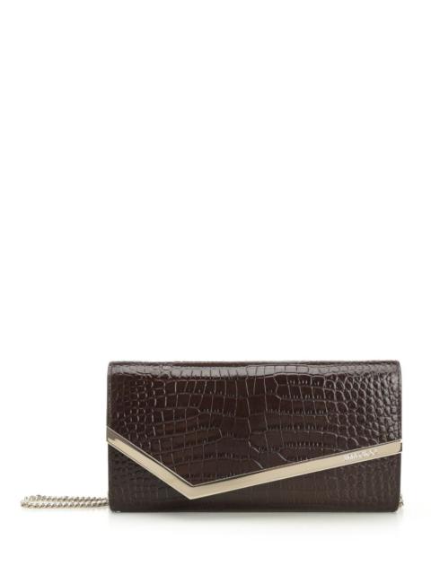 JIMMY CHOO Jimmy Choo Women "Emmie" Clutch In Crocodile-Print Leather