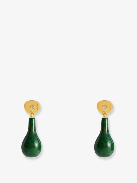 TOTEME Toteme Jade Drops Brass Earrings