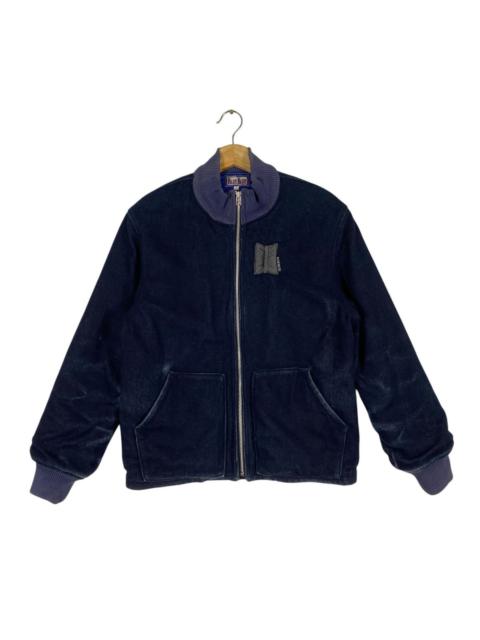 Japan Blue - Vintage Blue Blue H.Ranch Market Indigo MA-1 Wool Zipper