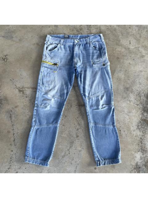 Other Designers Vintage - W38💥 Vintage Japanese Toraichi Faded Denim Cargo Tactical