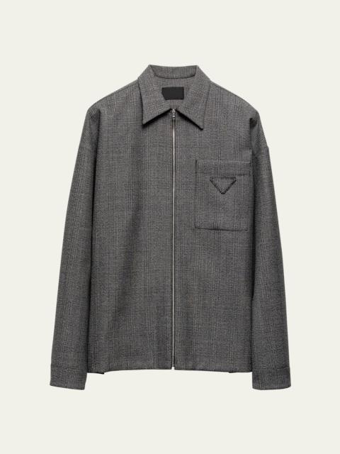 Men's Prince of Wales Zip-Up Shirt