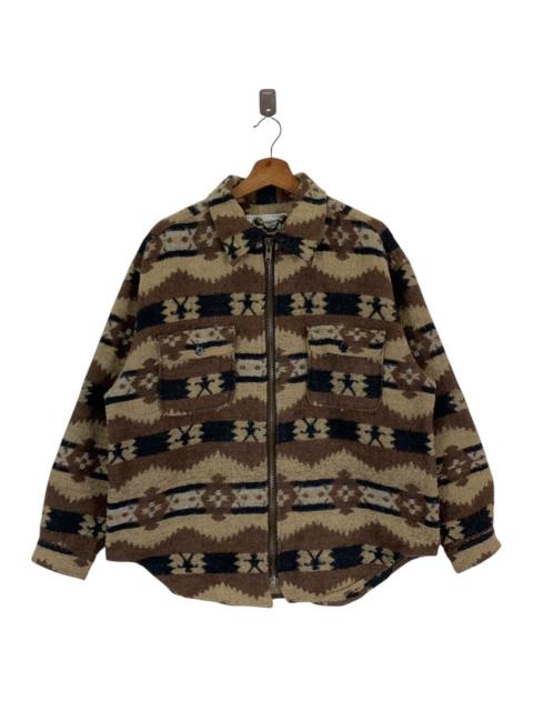VINTAGE HYPE SPORTSWEAR NATIVE AMERICAN WOOL JACKET