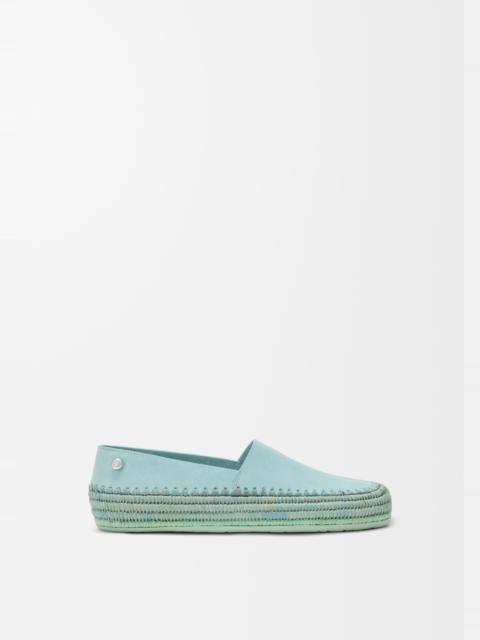 Loewe Rio slipper in suede and raffia