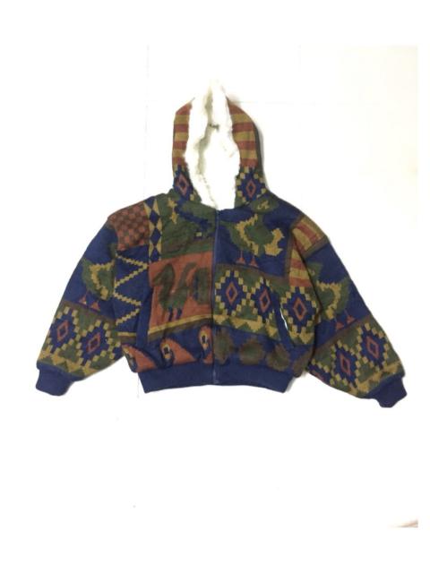 Other Designers Designer - Oversize Twenty Ones Knit Sherpa Hoodie novajo knit