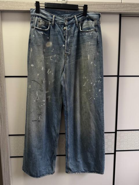 Rick Owens Acne Studios 2023M Blue Splatter Jeans