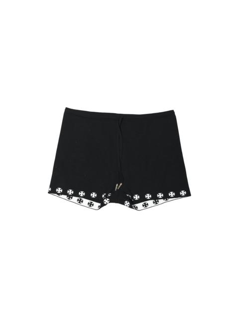 Chrome Hearts Chrome Hearts BoyShorts Cross-Print Drawstring Shorts Black