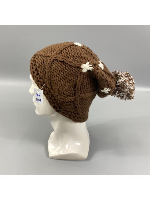 Other Designers Japanese Brand - Crochet Pom Pom Snow Cap Beanie Hat -BN1107