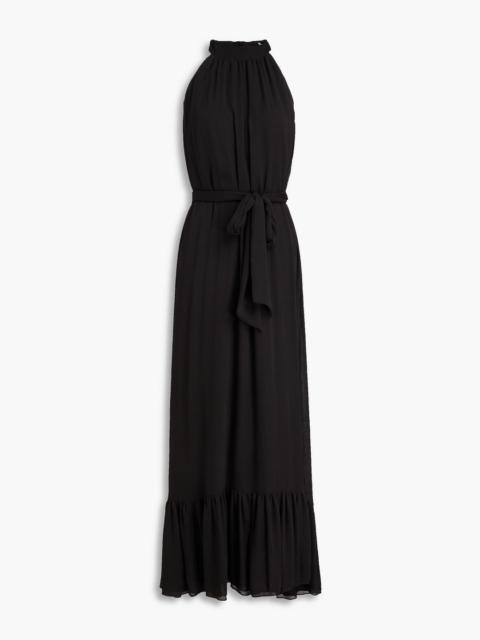 Alice + Olivia Jovie ruffled crepe de chine maxi dress