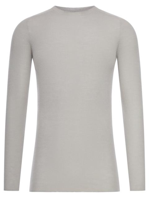 Rick Owens WOOL SWEATER IN SEMI-TRANSPARENT FABRIC