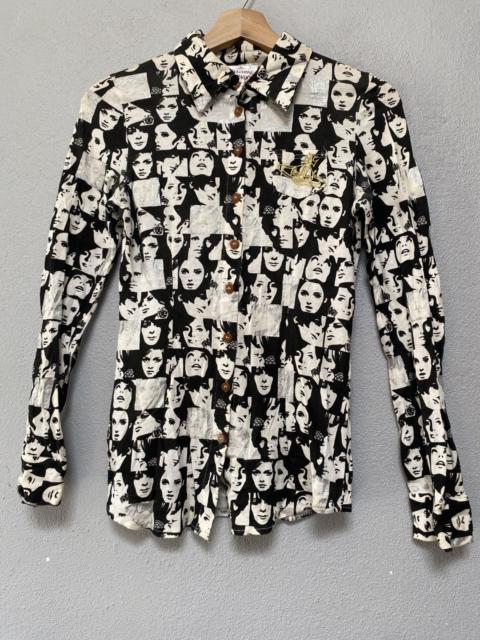 Vivienne Westwood Vivienne westwood fullprint polos longsleeve tshirt B4