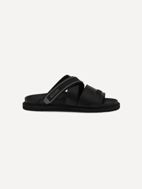 Moschino Flat leather Sandals