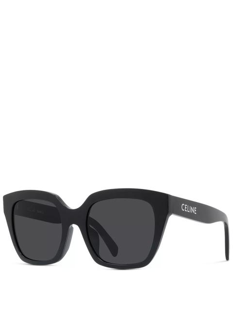 CELINE Monochroms Square Sunglasses, 56mm