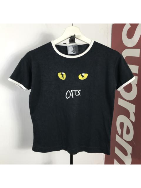 Other Designers Vintage - 90s punk model Cats Musical Theater Movie ringer shirt