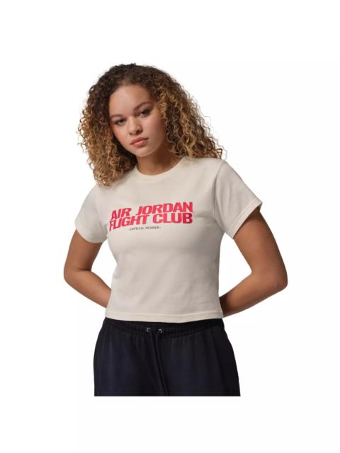 Jordan Jordan Women's Flight Club Graphic T-Shirt -Ivory