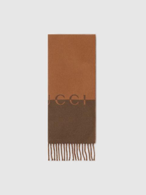 GUCCI Wool cashmere scarf