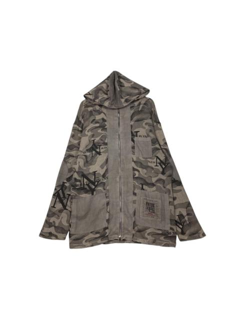Other Designers Other - NEW YORK PRESS Camo Zipper Hoodie Sweater #2392-C107