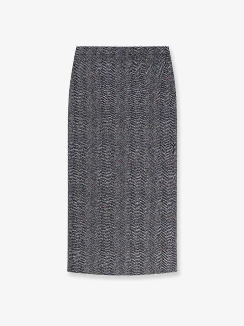 Givenchy Givenchy Herringbone Motif Cotton Skirt