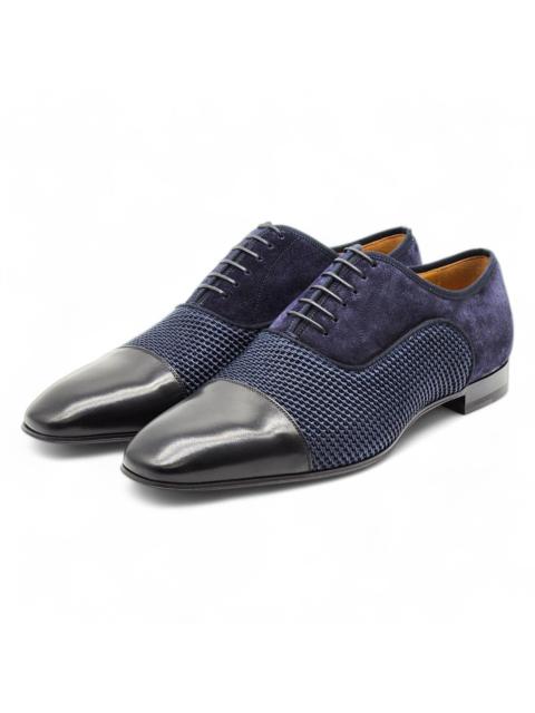 Greggo Leather and Suede Oxford Shoes - Blue EU 43 / US 10