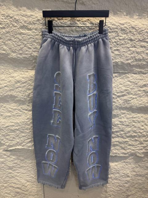 BALENCIAGA Balenciaga “See Now Buy Now” Baggy Sweatpants in blue