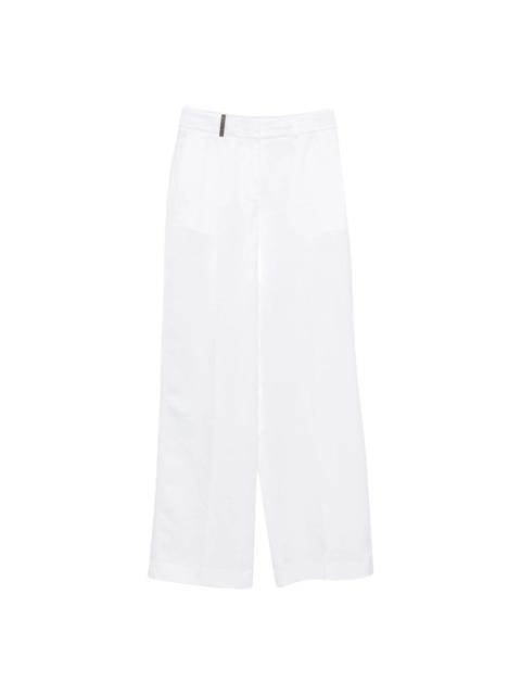 PESERICO Peserico White Trousers - Straight Trousers Women