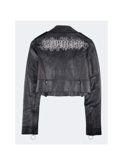 Off-White Woman Cropped Biker Jacket