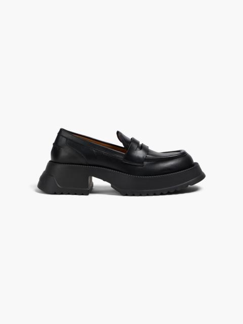 Marni Leather platform loafers
