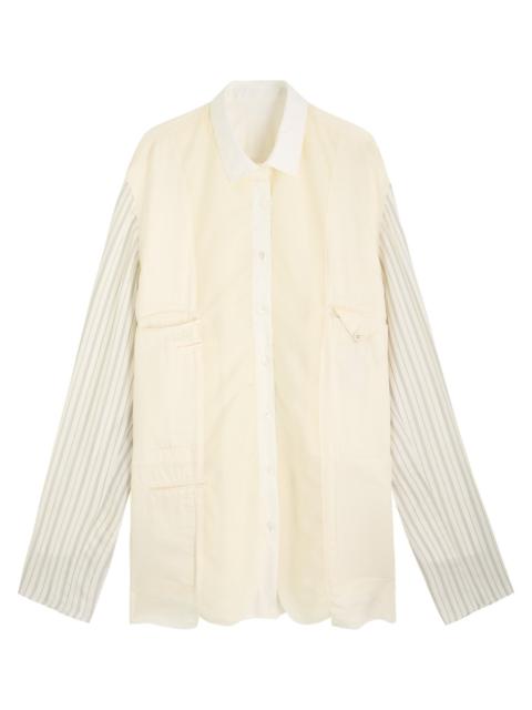 Maison Margiela Panelled Satin-twill Jacket