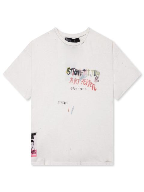 Paly STRAIGHT TIME TEE - CREAM
