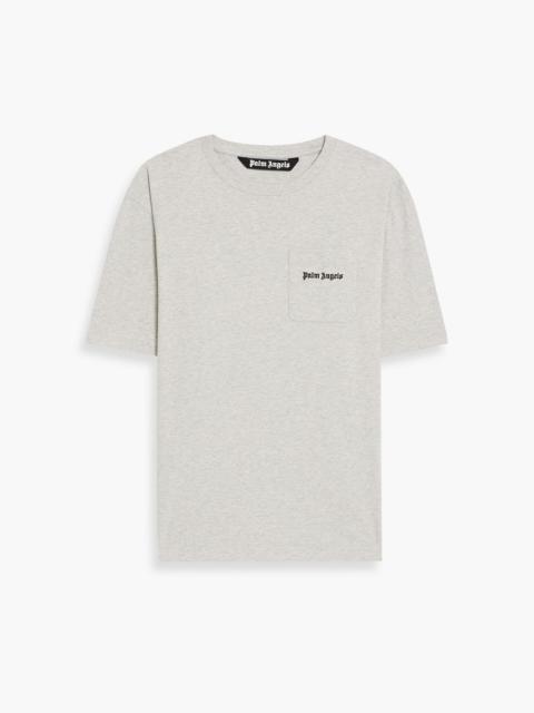 Palm Angels Embroidered cotton-jersey T-shirt