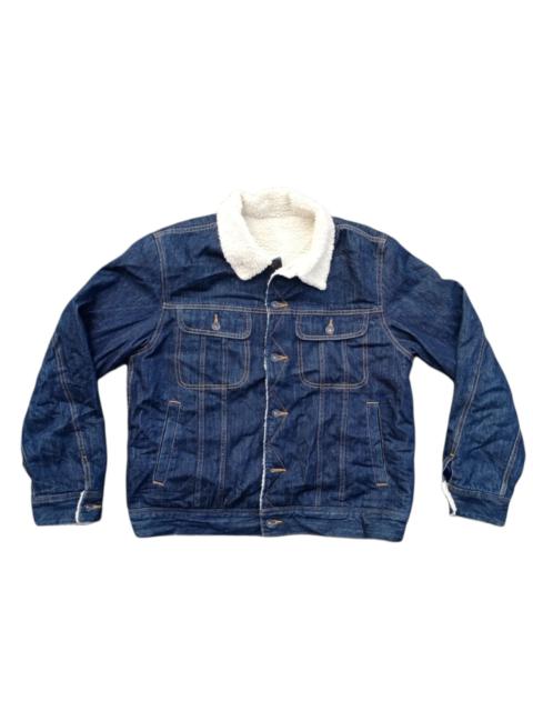 Other Designers Gu Jeans Denim By Uniqlo Sherpa Jacket