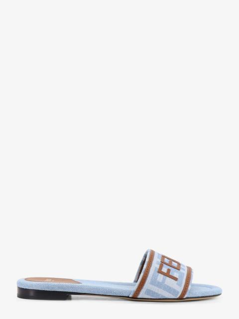 FENDI Fendi Sunshine FF Denim Sandals Blue Women