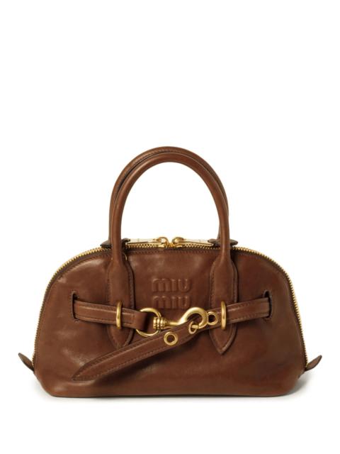 Miu Miu Miu Miu Aventure Leather Tote Bag