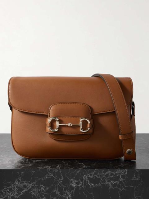 Horsebit 1955 leather shoulder bag Brown