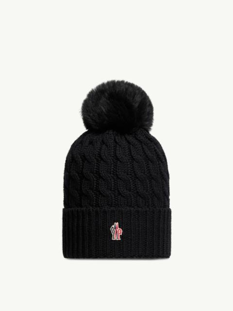 Moncler Grenoble Wool Beanie With Pom Pom