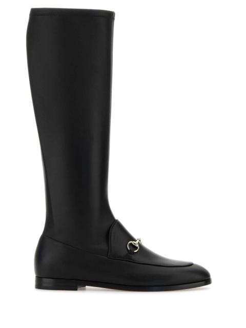 GUCCI Gucci Women Black Leather Jordaan Boots