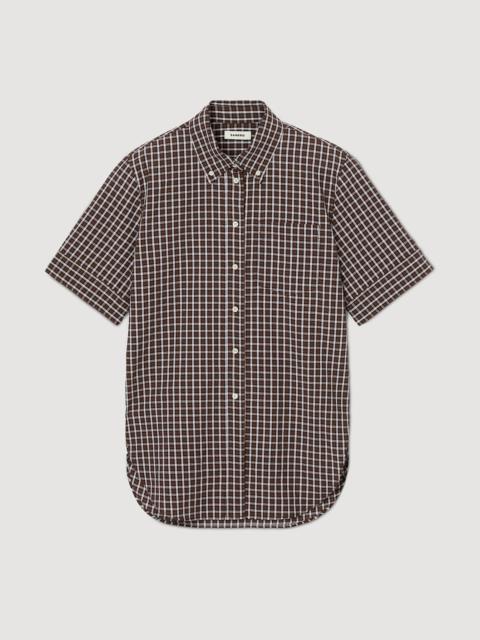 Sandro OVERSIZED CHECK SHIRT