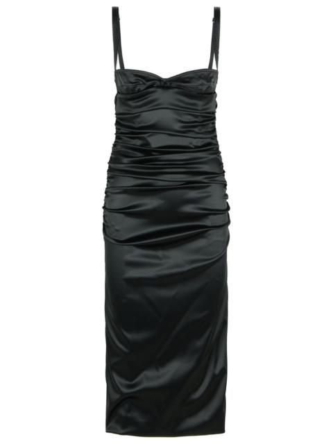 Dolce & Gabbana Black Silk Blend Dress Women