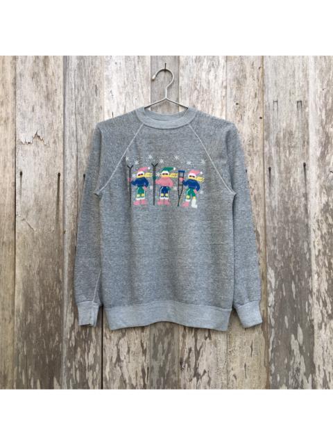 Other Designers Vintage - Vintage Animated Ski Crewneck Sweatshirt