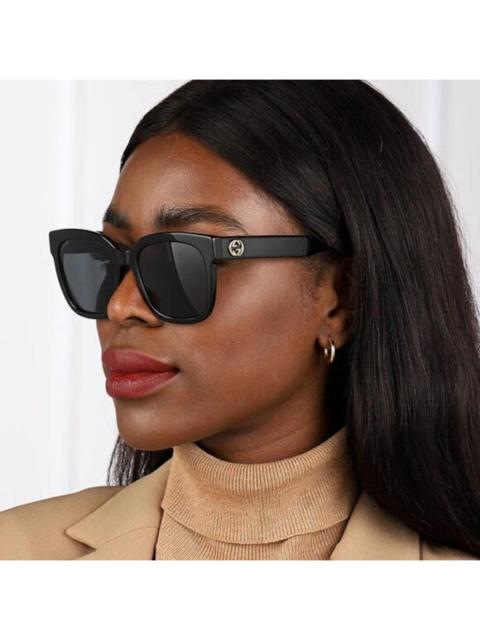 GUCCI NEW GUCCI GG0034SN 001 Black Grey Women Sunglasses