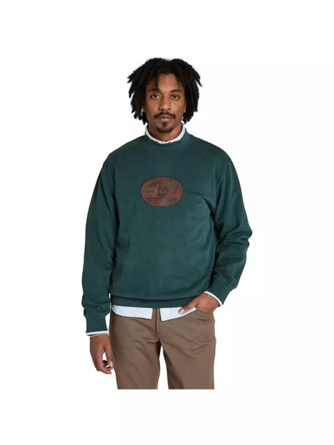 Timberland Men's Leather Badge Crew Sweatshirt