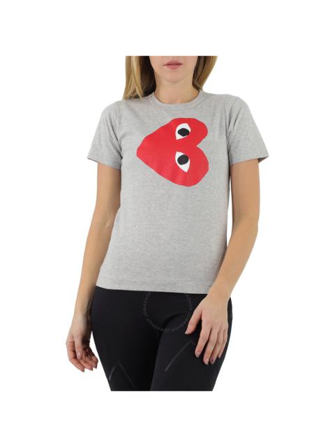 Comme Des Garçons Comme Des Garcon Gray Cotton Rotated Heart T-shirt