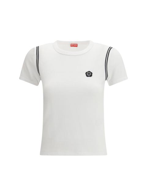 KENZO Kenzo Cotton Boke Flower 2.0 Embroidered T-shirt White