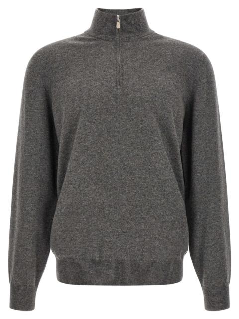 Brunello Cucinelli Brunello Cucinelli Men Half-Zip Cashmere Sweater