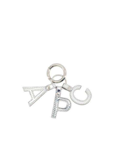 A.P.C. lettres A.P.C. keychain