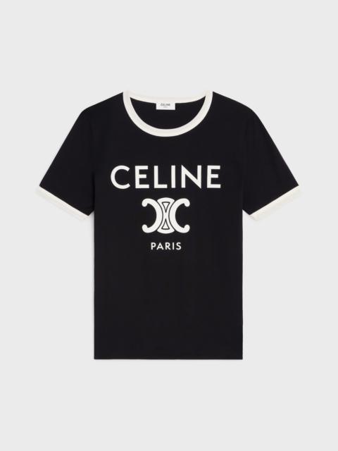 CELINE CELINE PARIS T-SHIRT IN COTTON JERSEY