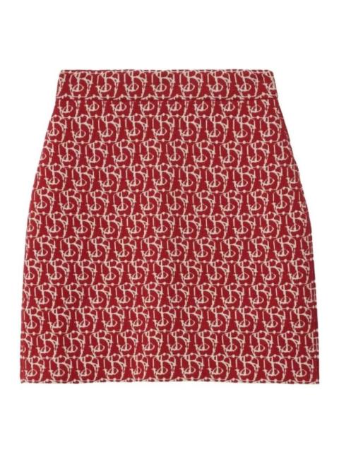 Burberry Burberry B Charm Jacquard-Pattern Skirt