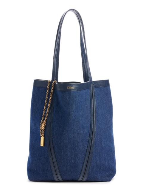 Chloé Chloé Spin Denim Tote in Submarine Blue at Nordstrom