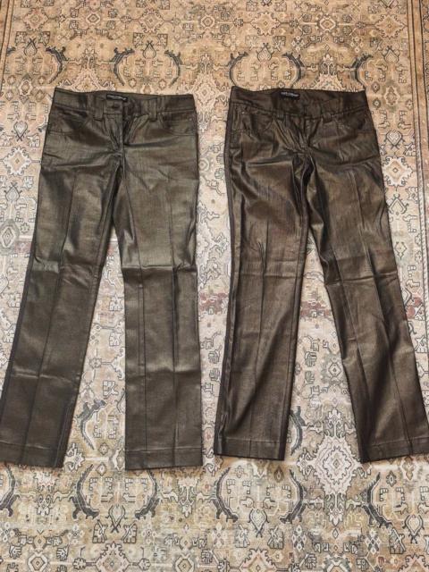 Dolce & Gabbana Dolce&Gabbana waxed-finish dress pants